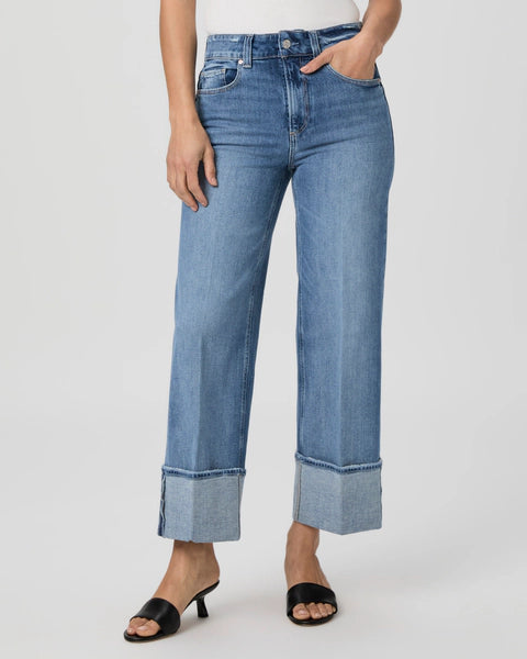 Sasha Ankle Wide Leg Jean - Poet