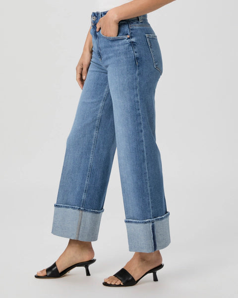 Sasha Ankle Wide Leg Jean - Poet