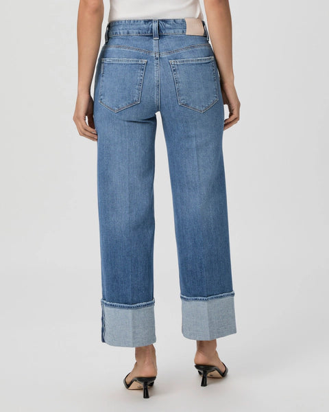 Sasha Ankle Wide Leg Jean - Poet