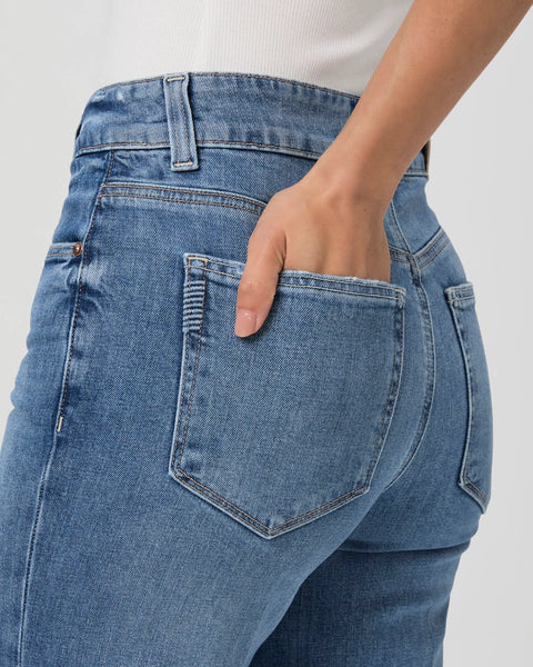Sasha Ankle Wide Leg Jean - Poet