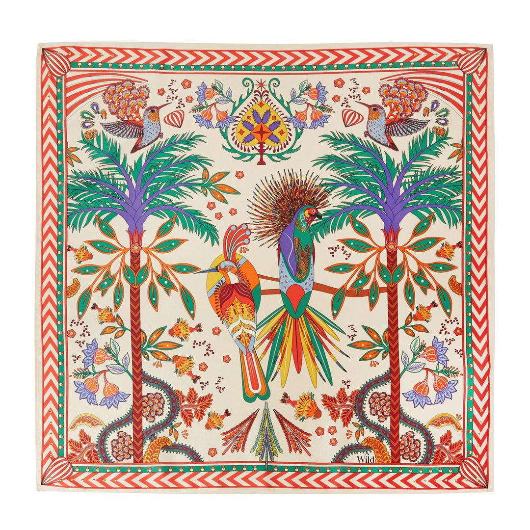 Magic India Beige Mini Scarf