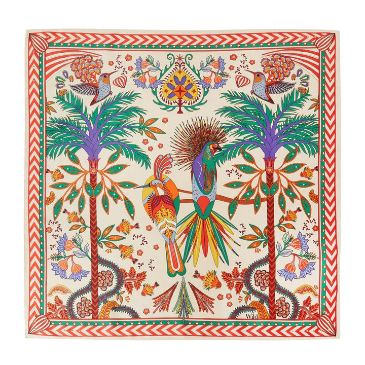 Magic India Beige Mini Scarf
