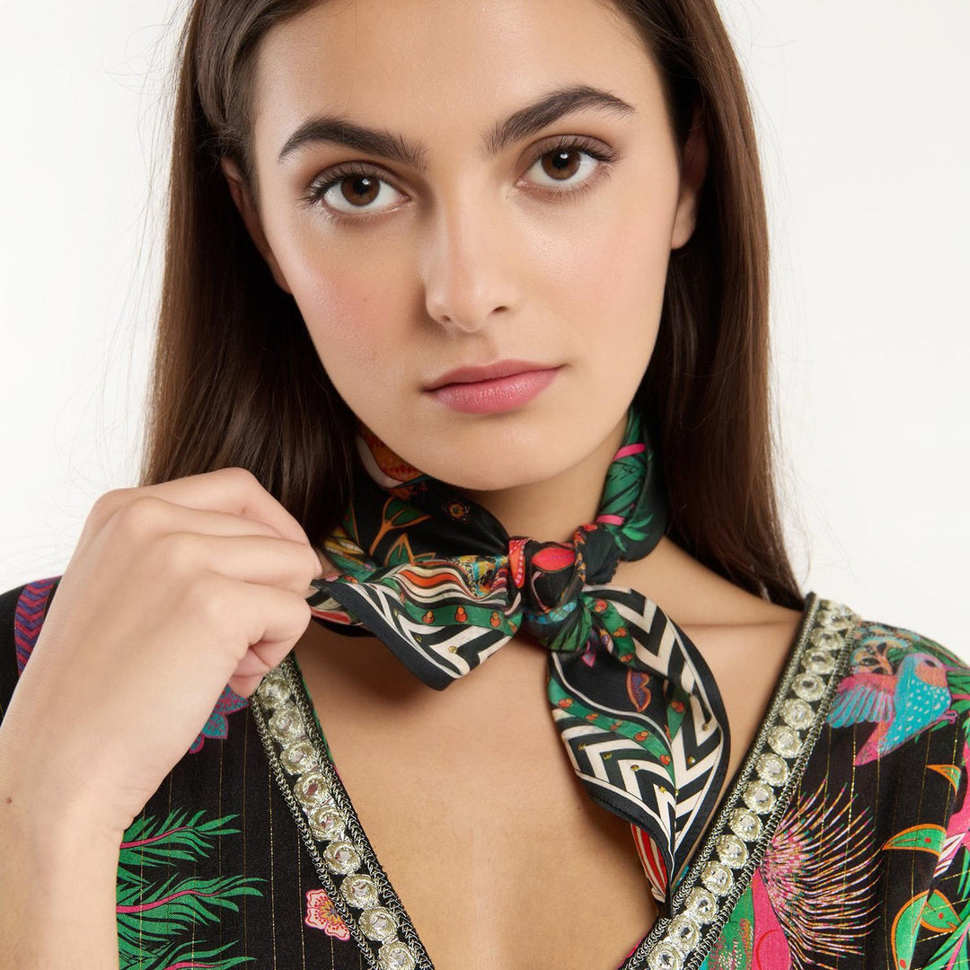 Magic India Black Mini Scarf