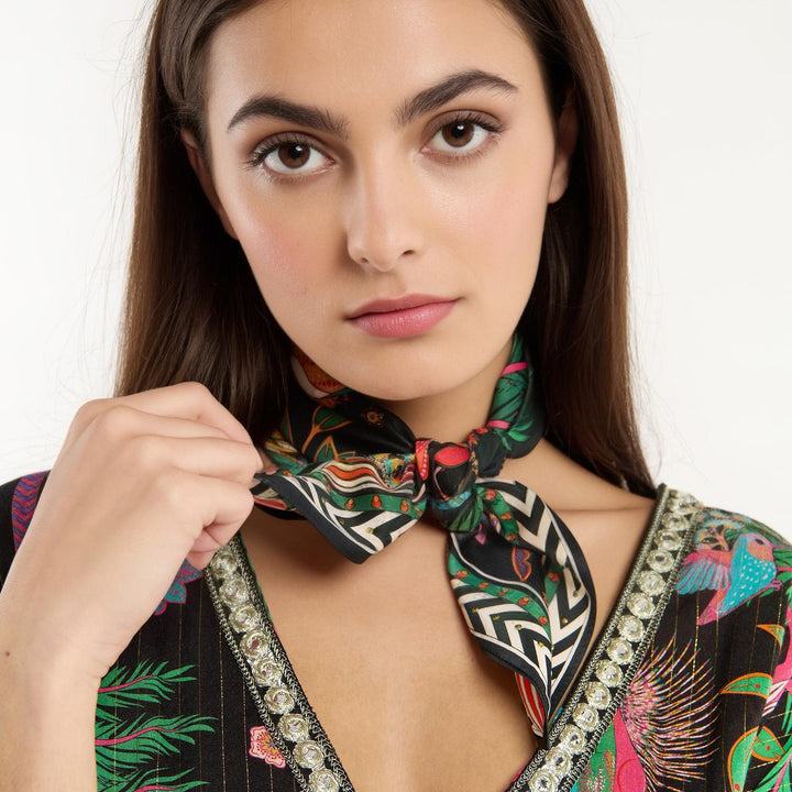 Magic India Black Mini Scarf
