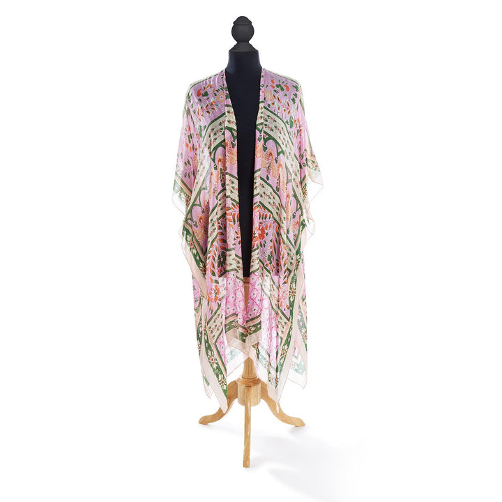 Folk Flowers Long Kimono