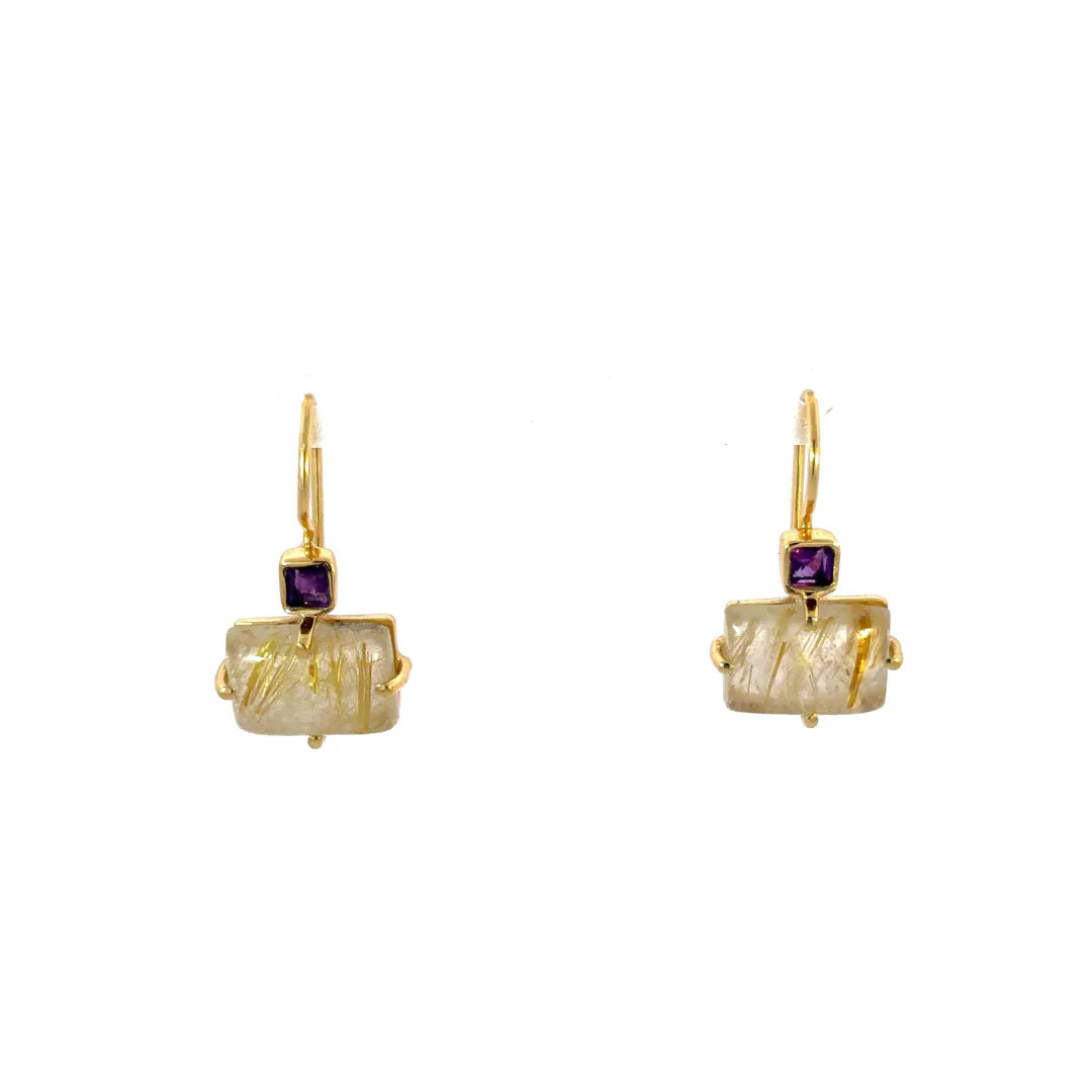 Golden Thread Duo Earrings