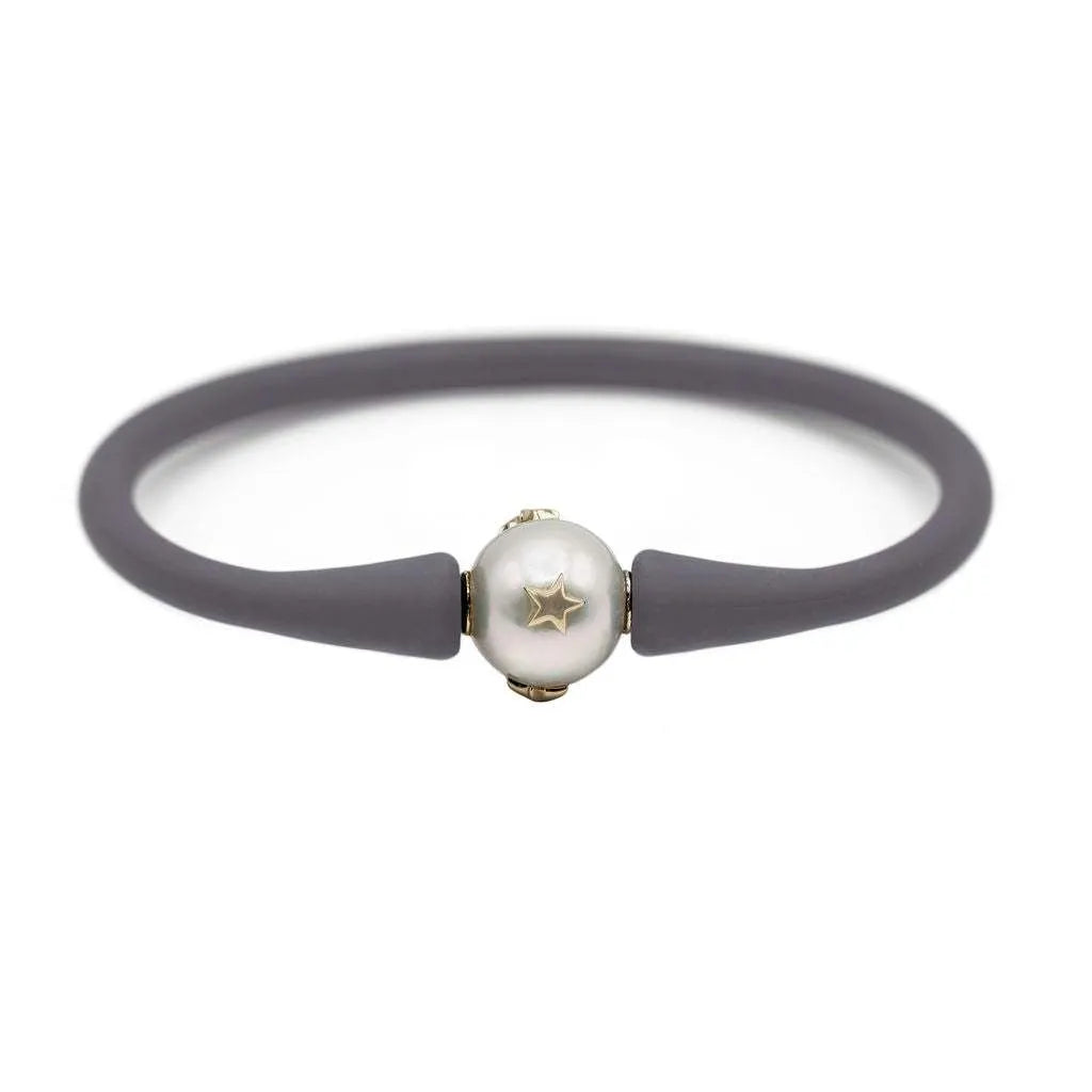 14K Star Studded Freshwater Pearl Bracelet