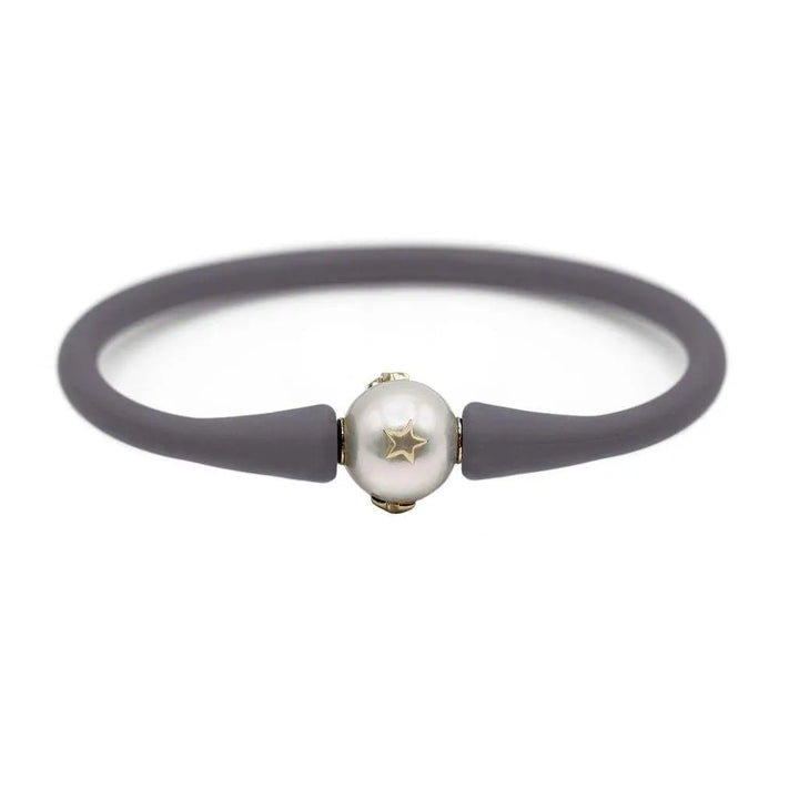 14K Star Studded Freshwater Pearl Bracelet