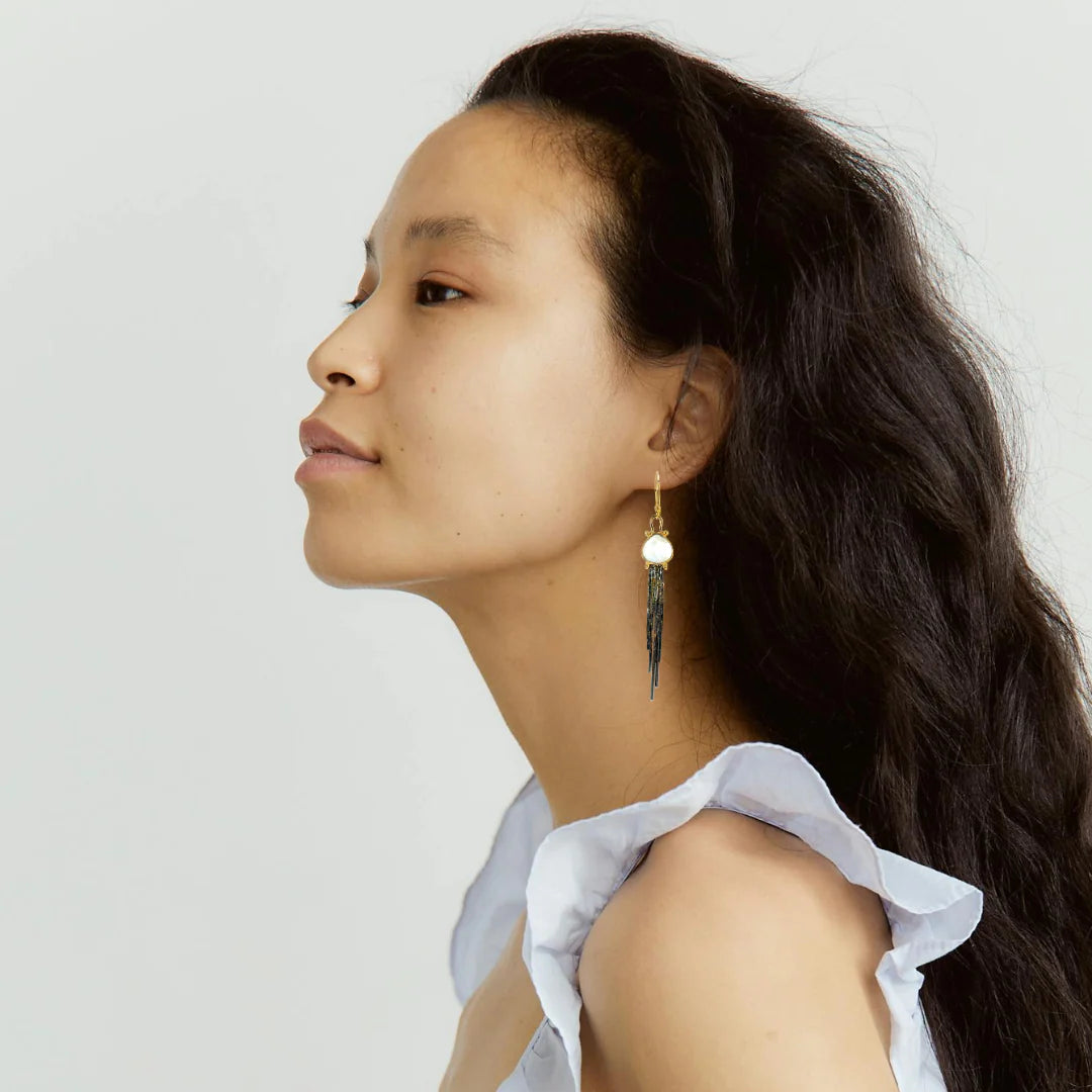 Moonlit Fringe Earrings