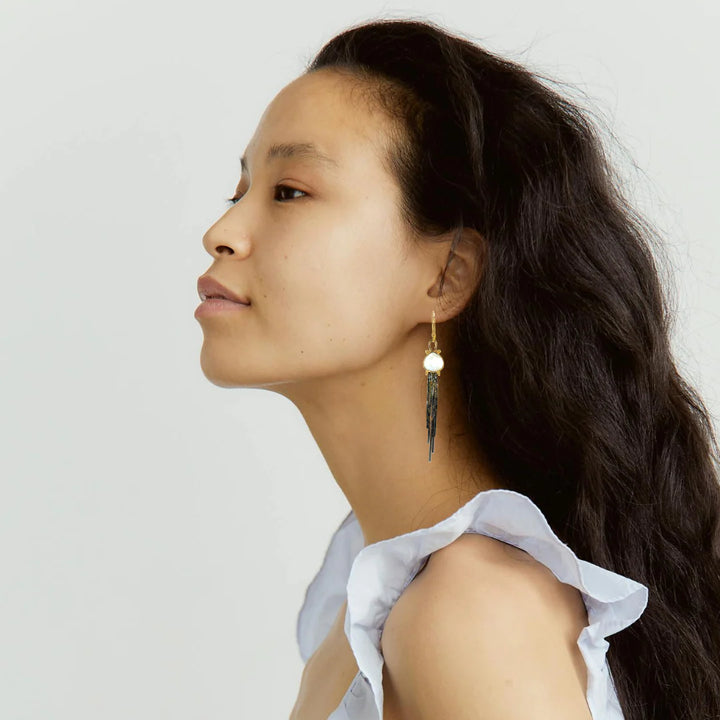 Moonlit Fringe Earrings