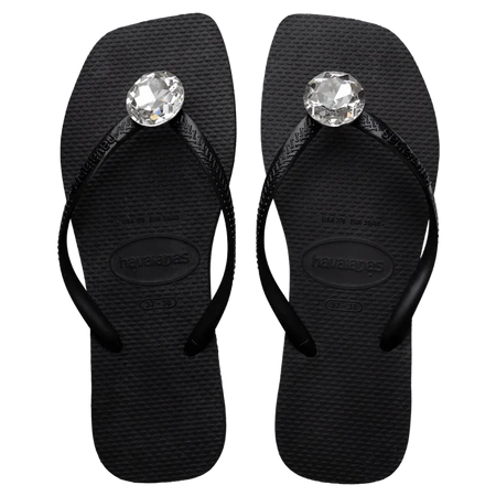 Women's Slim Square Centenary Diamond Flip Flops