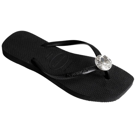 Women's Slim Square Centenary Diamond Flip Flops