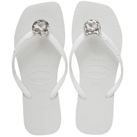 Women's Slim Square Centenary Diamond Flip Flops