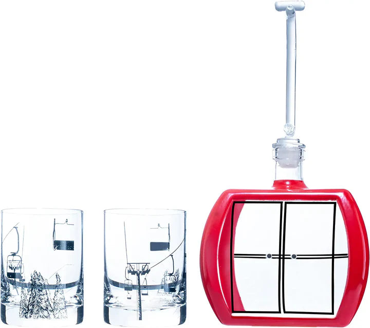 Ski Mountain Gondola Decanter