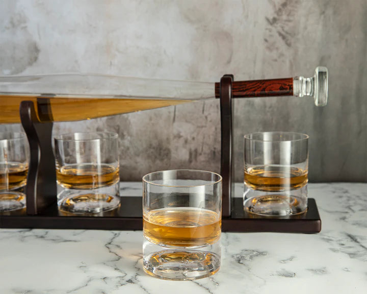 Baseball Bat Decanter Set
