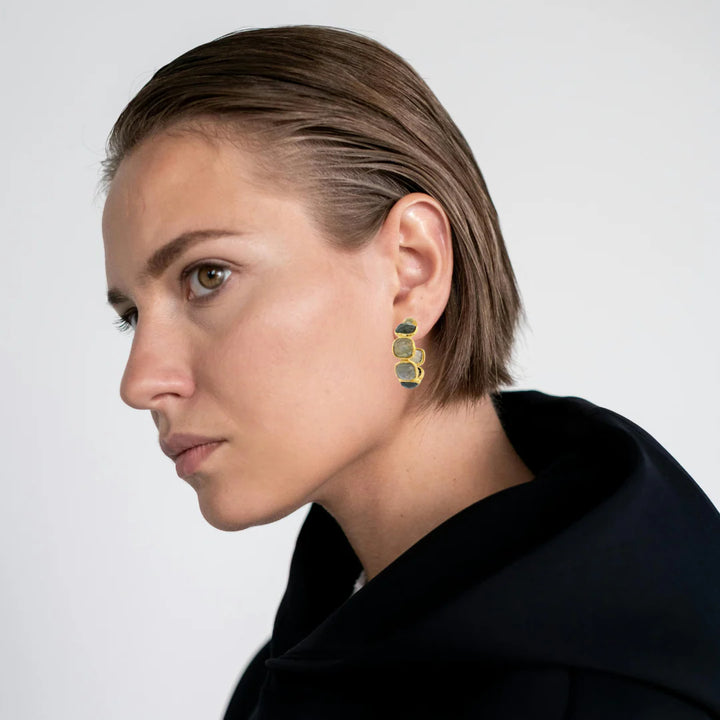 Labradorite Horizon Hoops