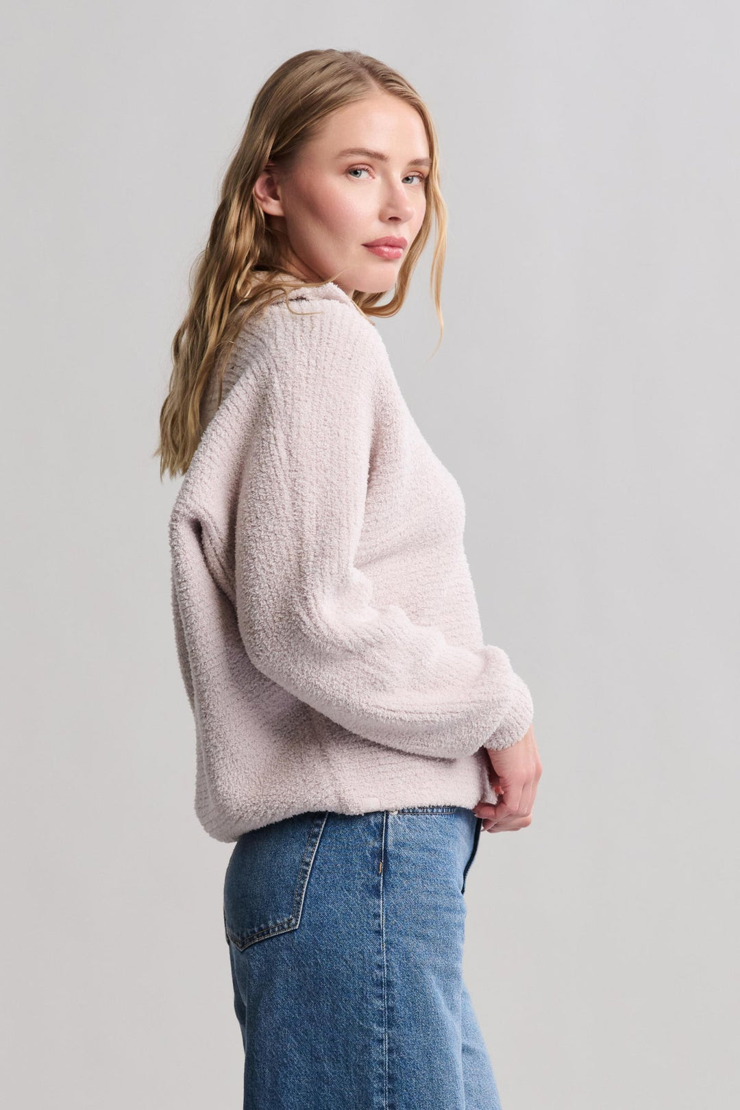 CozyChic® Dolman Sleeve Collared Pullover