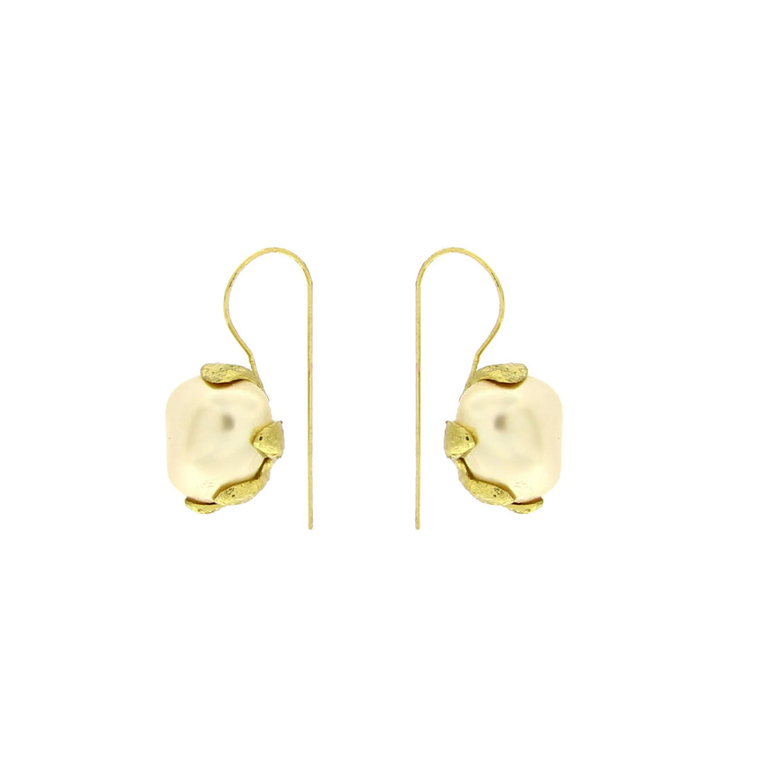 Beth Small Drop Pearl Earrings
