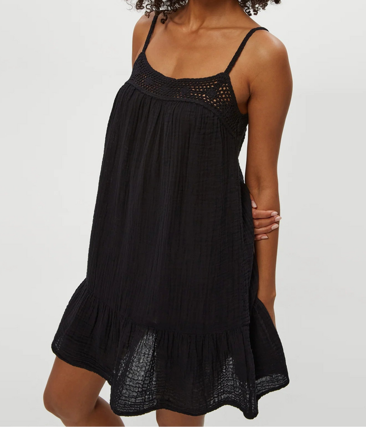 Emree Crochet Trim Mini Dress