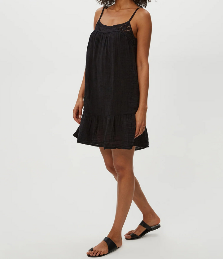 Emree Crochet Trim Mini Dress