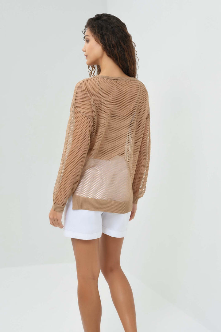 Emma Open Knit Pullover Top