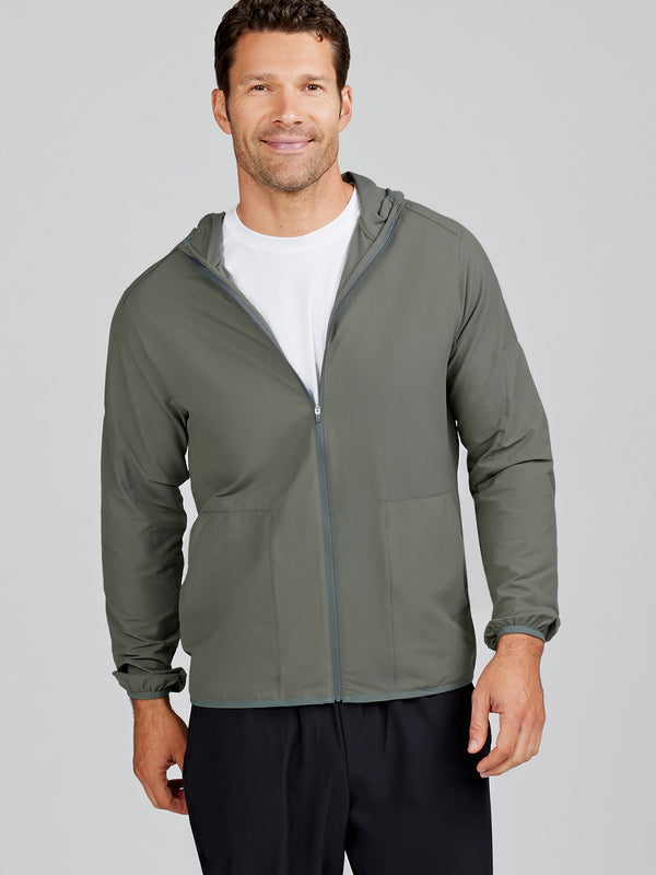 Swift Lightweight Hooded Windbreaker