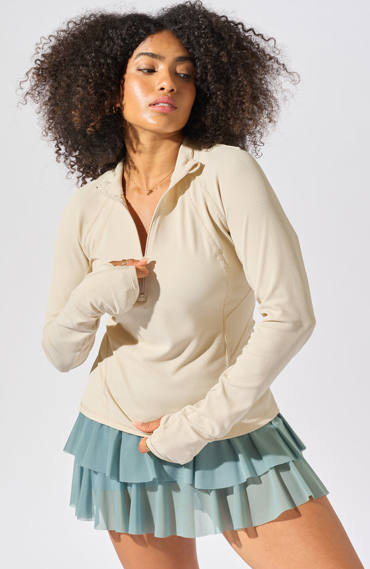 Grace 1/2 Zip Long Sleeve