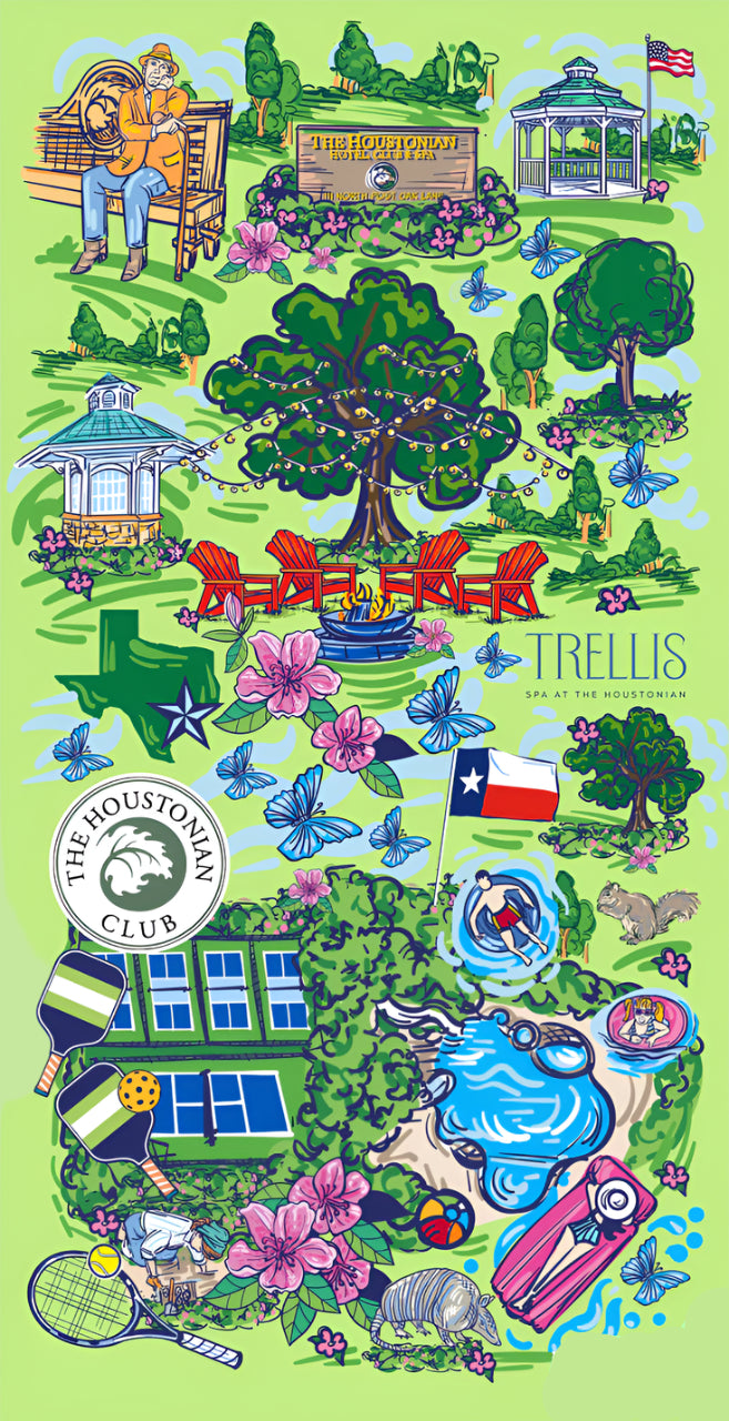 Houstonian Beach Towel