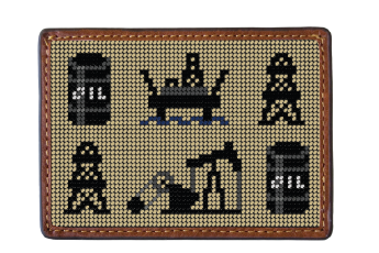 Oil Derrick Card Wallet