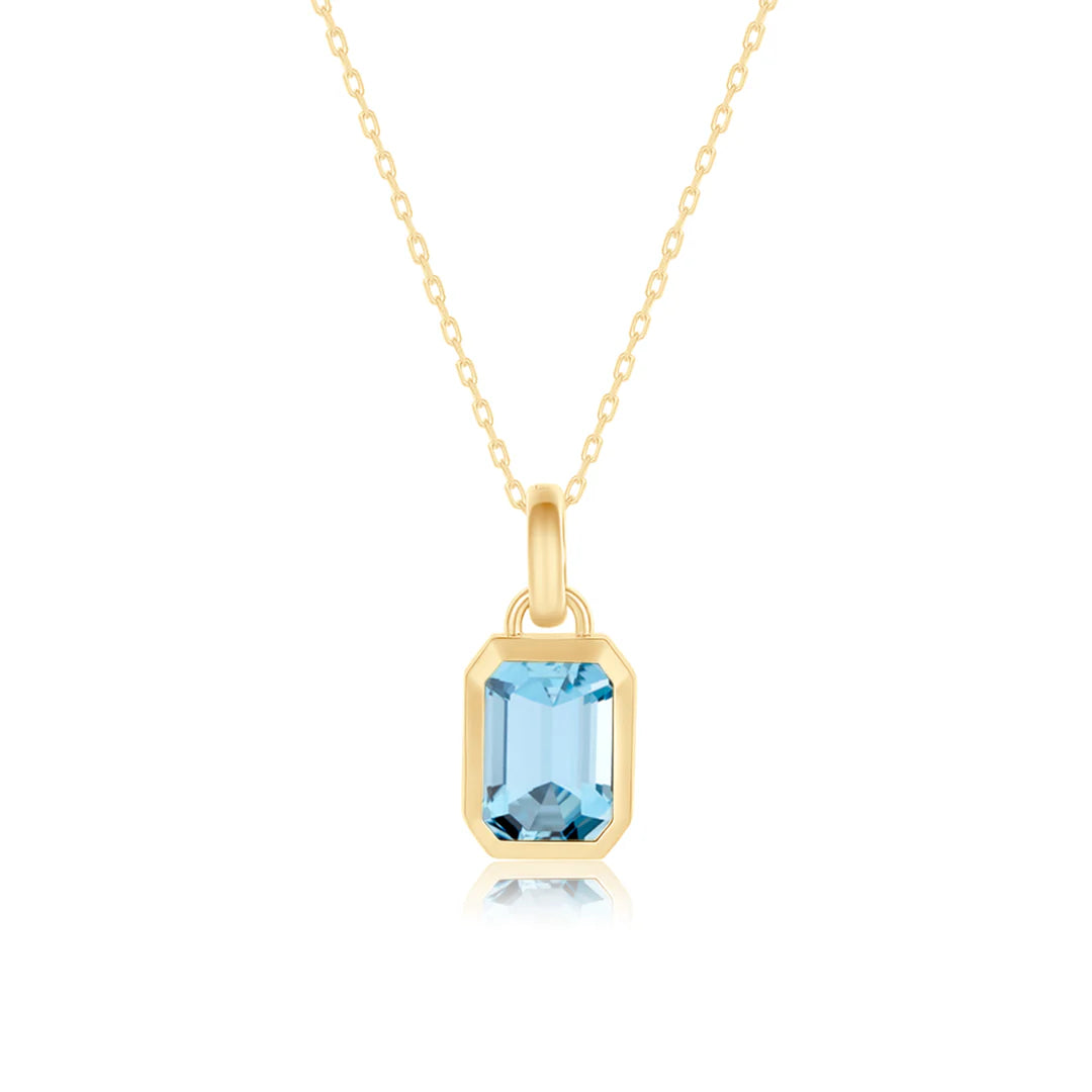 Blue Tidal Bezel Charm