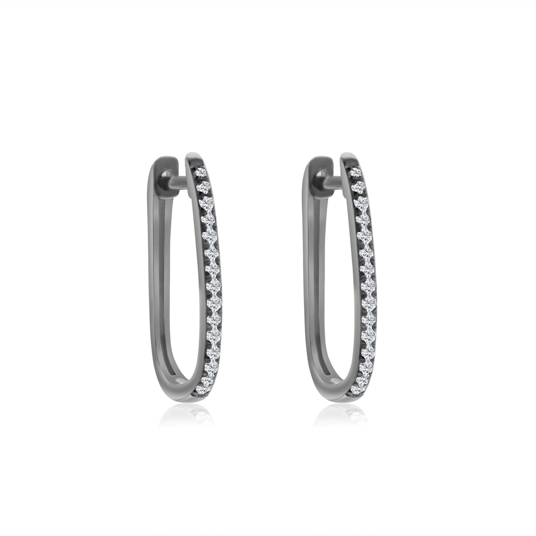 Single Sided Diamond Paperclip Huggies