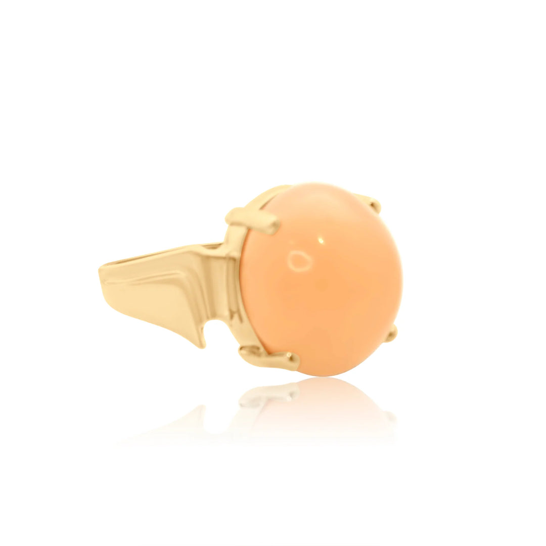 Peach Moonstone Vintage Ring