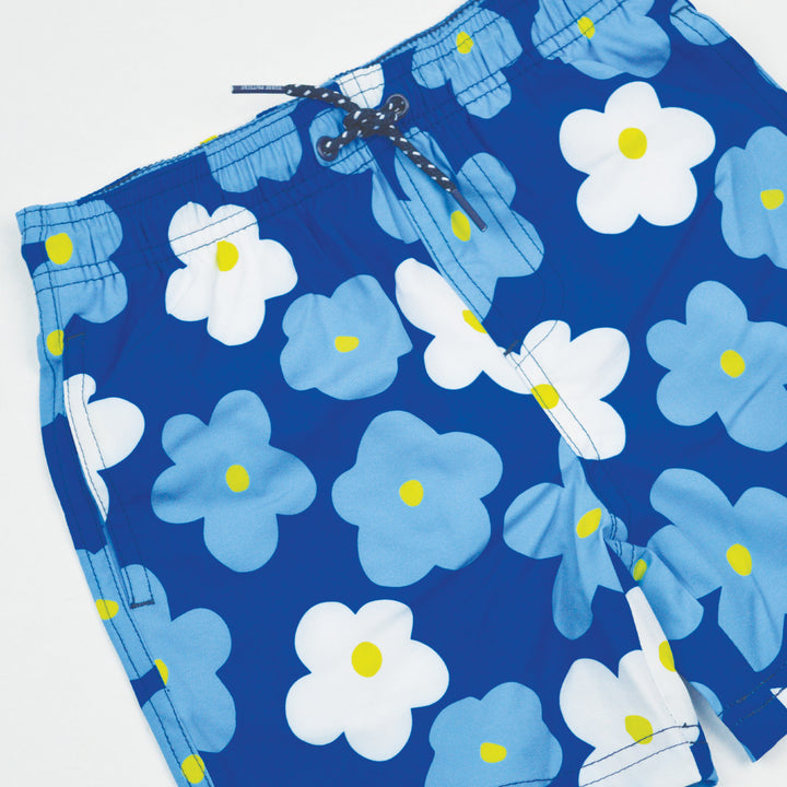 Blue Daisy Boys Swim Trunks