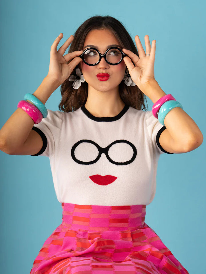 Crewneck Cashmere Knit - Iconic Iris