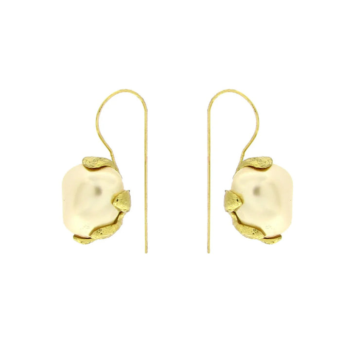 Diana Large Drop Pearl Earrings