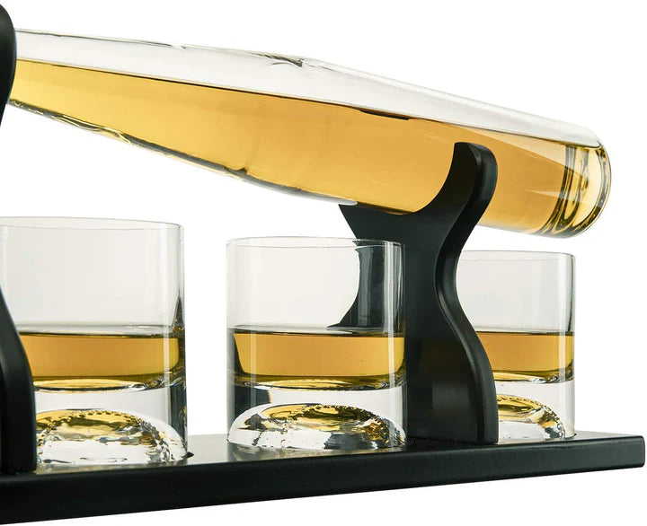 Baseball Bat Decanter Set