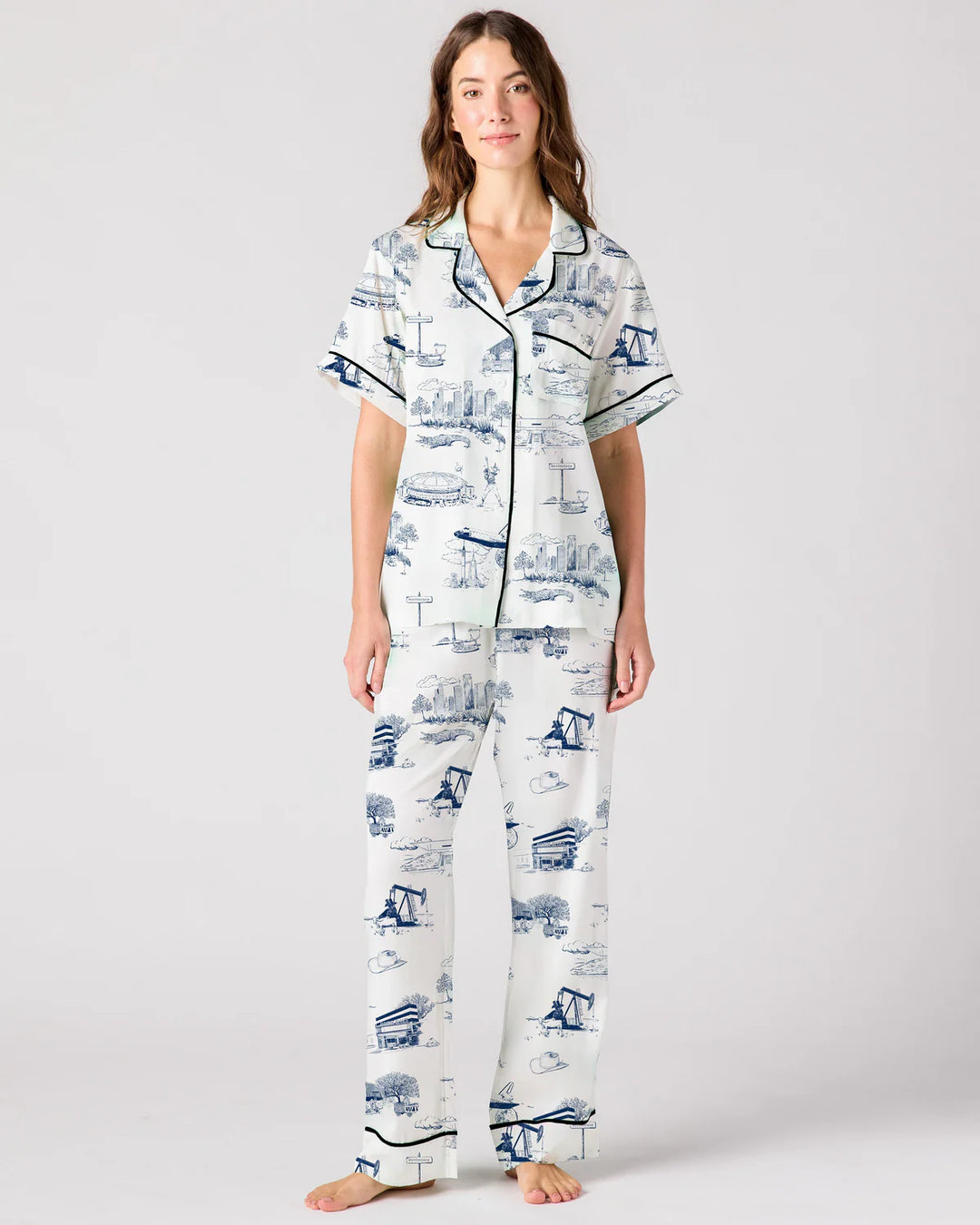 Houston Toile Pajama Pants Set