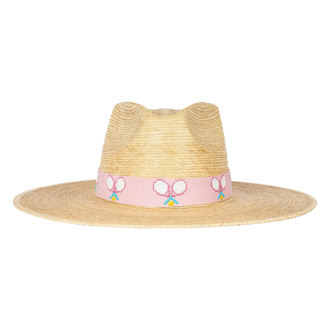 Pink Tennis Racquet Palm Hat