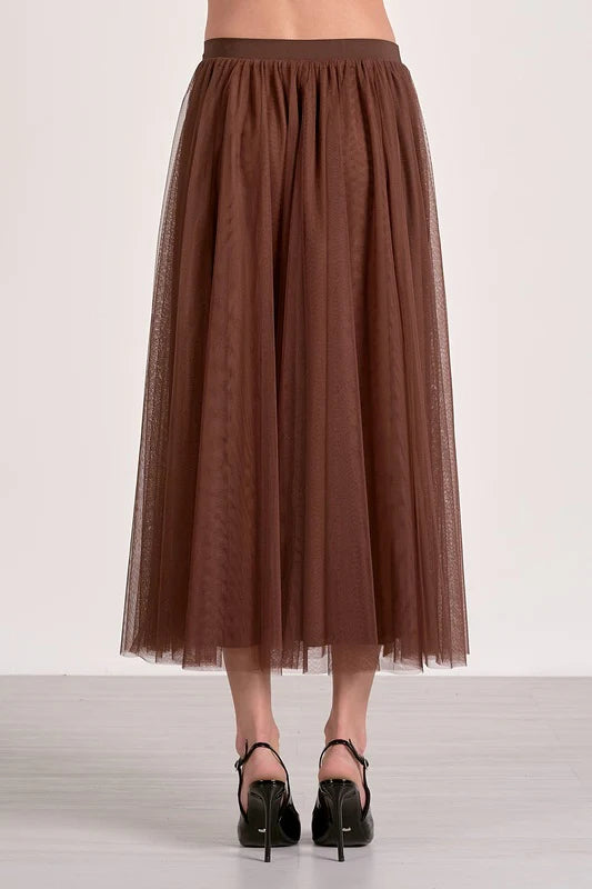 Tulle Pleated Skirt