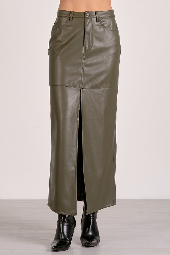 Leather Maxi Skirt