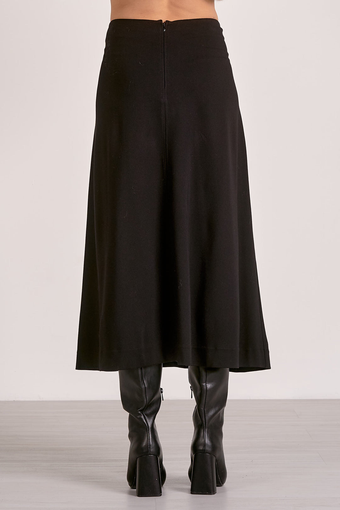 Flair Brushed Midi Skirt