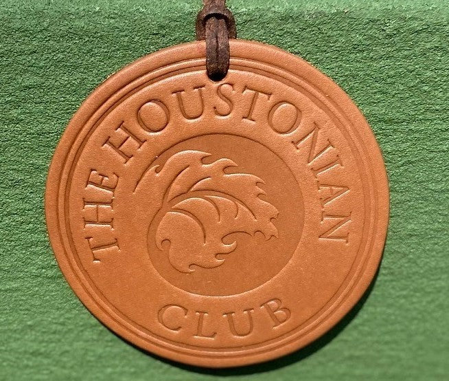 Houstonian Logo Leather Air Freshener