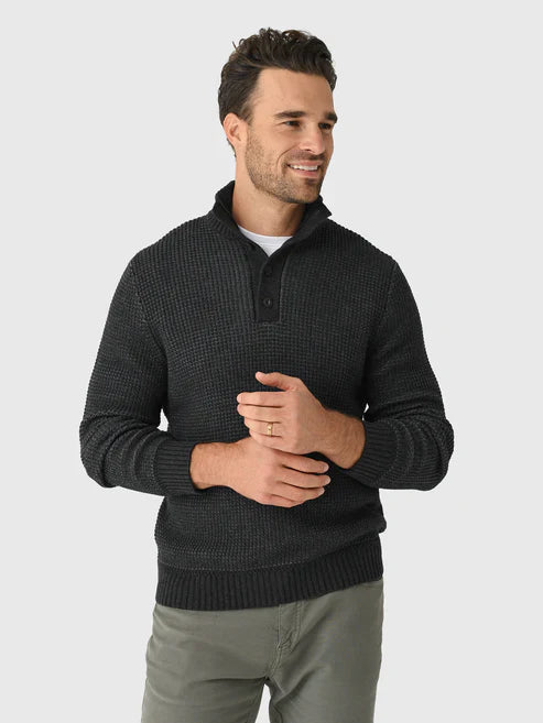 Quarter Button Sweater