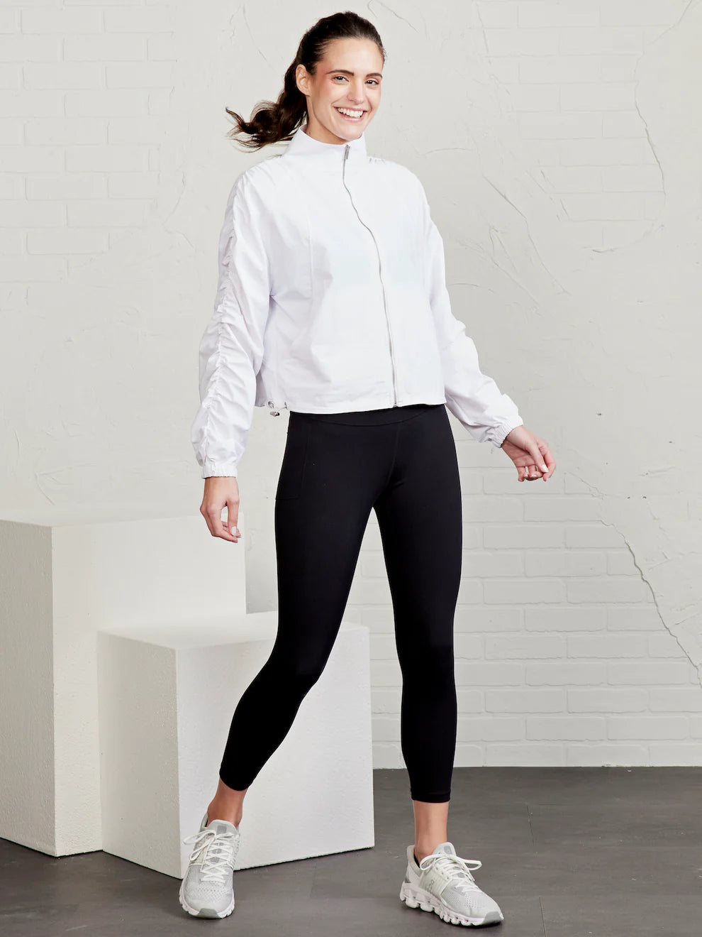 Jet Set Ruched Windbreaker