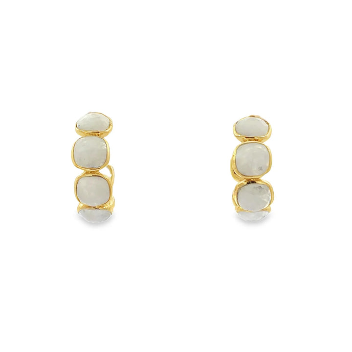Moonstone Glow Hoops