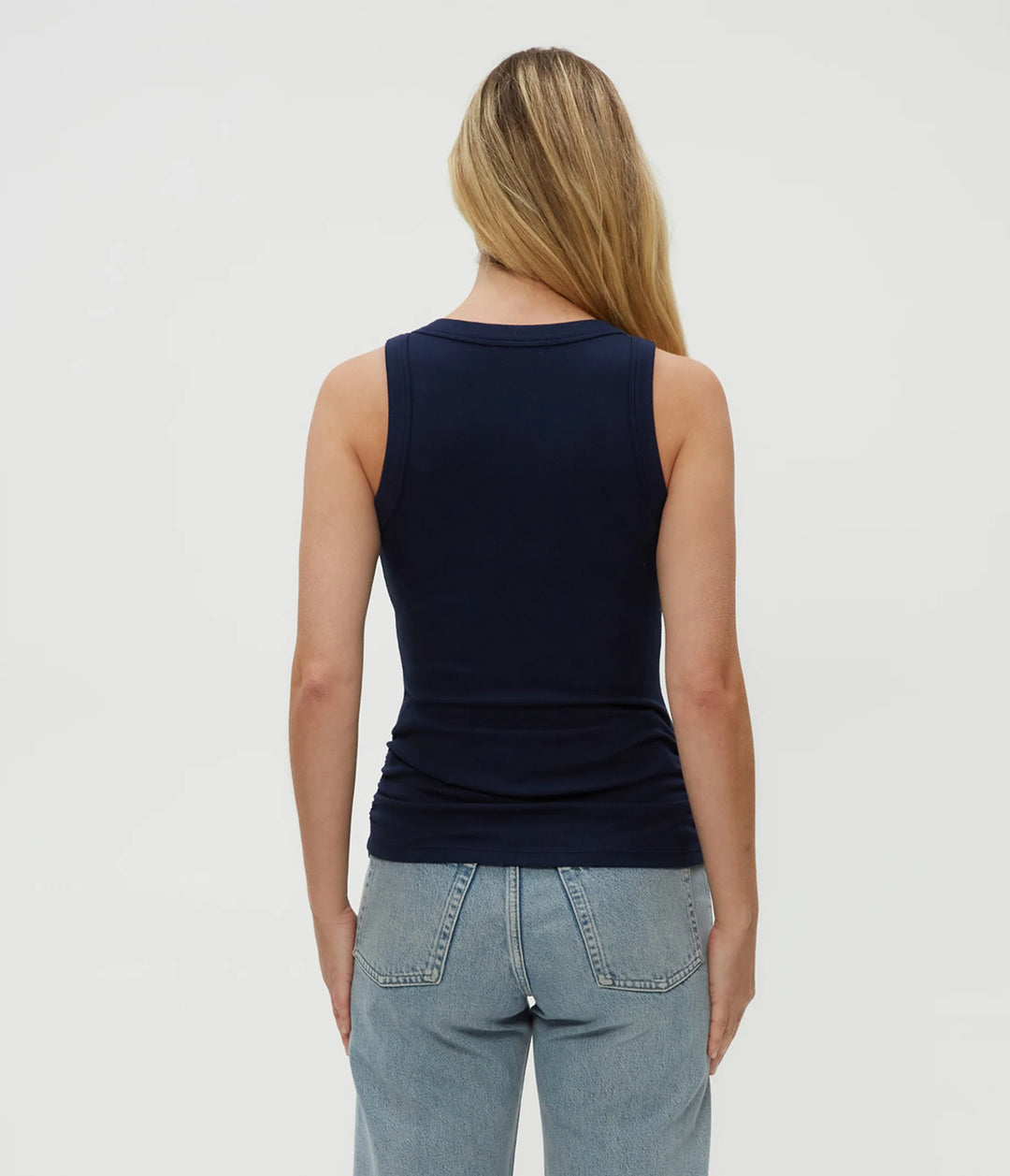 Halley Ribbed Tank with Ruching