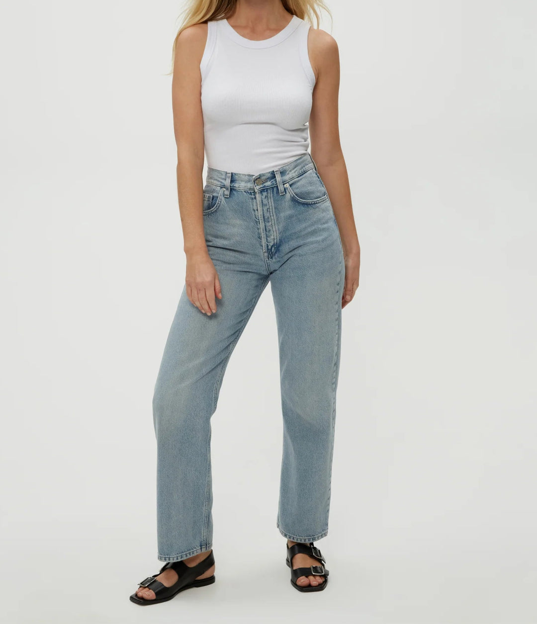 Halley Ribbed Tank with Ruching