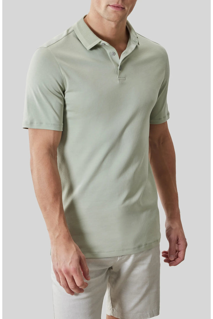 The Barakett Textured Collar Polo