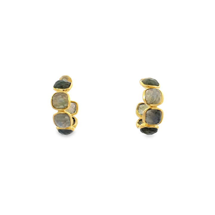 Labradorite Horizon Hoops