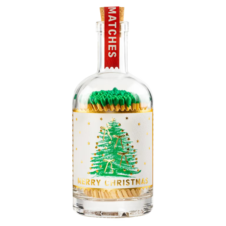 Christmas Tree Match Bottle